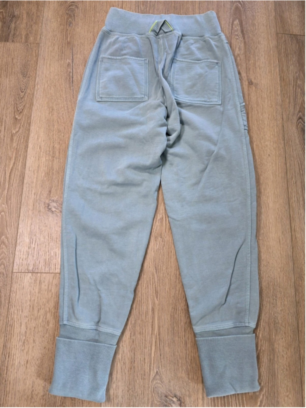 Free People FP Movement Jogger Pants XS Blue Zip Front High Rise Cotton Pocket - Picture 3 of 14